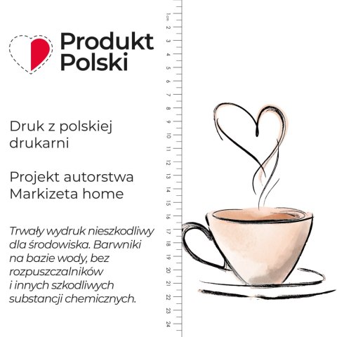 MOKKA Zazdrostka żakardowa 023429, wysokość 80cm, kolor 004 beżowy D00392/ZAZ/004/000080/1