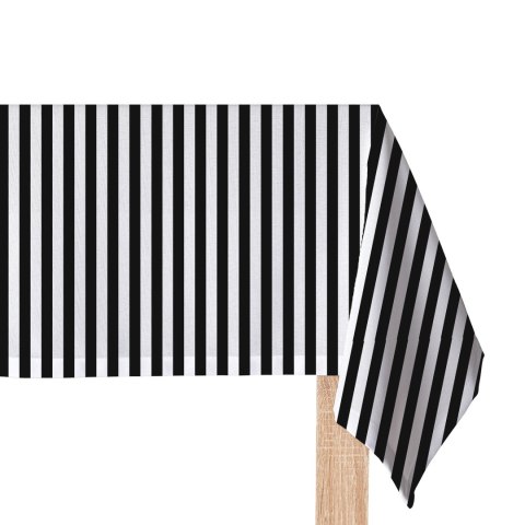 PASKI KLASYCZNY GRIL Tkanina dekoracyjna NINA WODOODPORNA, 160cm, kolor 006 czarny D00423/NIW/006/160000/1