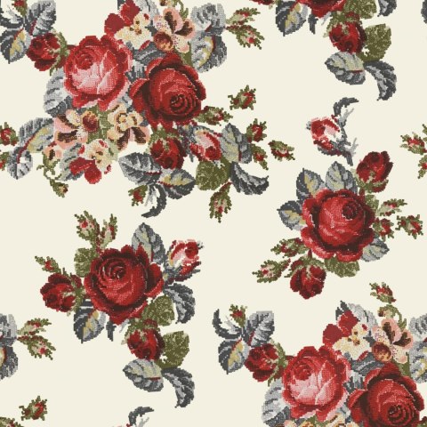 RÓŻA Tkanina dekoracyjna obrusowa NINA WODOODPORNA, 160cm, kolor 003 czerwony D00430/NIW/003/160000/1