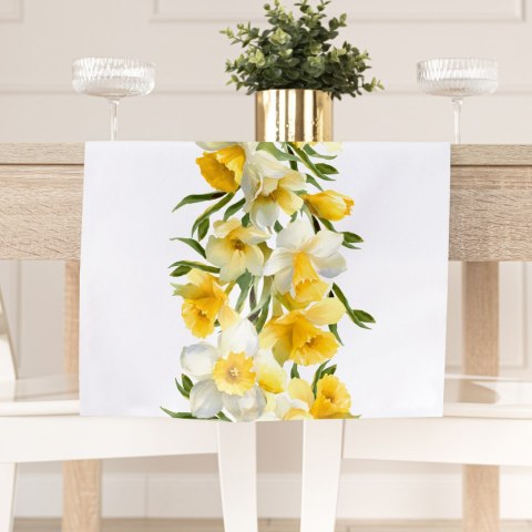 ŻONKILE Tkanina dekoracyjna obrusowa NINA WODOODPORNA, 160cm, kolor 008 żółty D00428/NIW/N08/160000/1