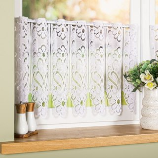 Zazdrostka żakardowa panelowa, wysokość 50cm, kolor 001 biały 019401/000/001/000050/1