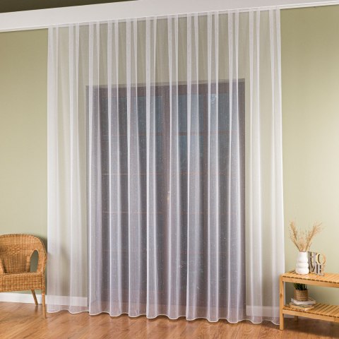 Firanka fantazyjna z ołowianką, wysokość 300cm, kolor 001 biały 004901/OLO/001/000300/1