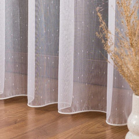 Firanka fantazyjna z ołowianką, wysokość 300cm, kolor 001 biały 004901/OLO/001/000300/1