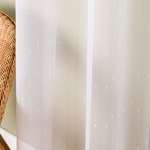 Firanka fantazyjna z ołowianką, wysokość 300cm, kolor 001 biały 004901/OLO/001/000300/1