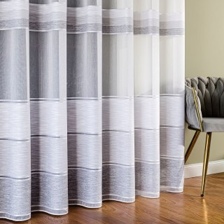 Firanka fantazyjna z ołowianką, wysokość 300cm, kolor 004 jasny szary 001834/OLO/004/000300/1