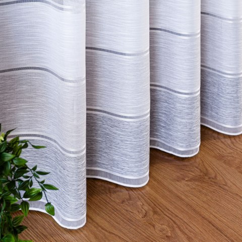 Firanka fantazyjna z ołowianką, wysokość 300cm, kolor 004 jasny szary 001834/OLO/004/000300/1