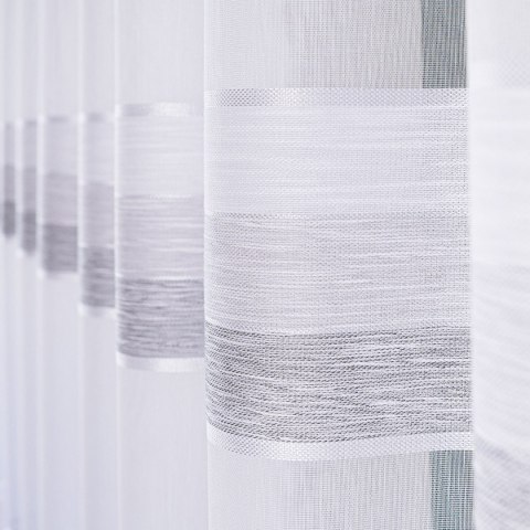 Firanka fantazyjna z ołowianką, wysokość 300cm, kolor 004 jasny szary 001834/OLO/004/000300/1