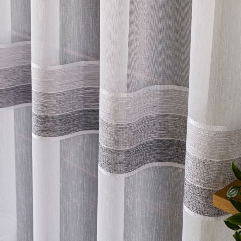 Firanka fantazyjna z ołowianką, wysokość 300cm, kolor 006 szaro beżowy 001834/OLO/006/000300/1