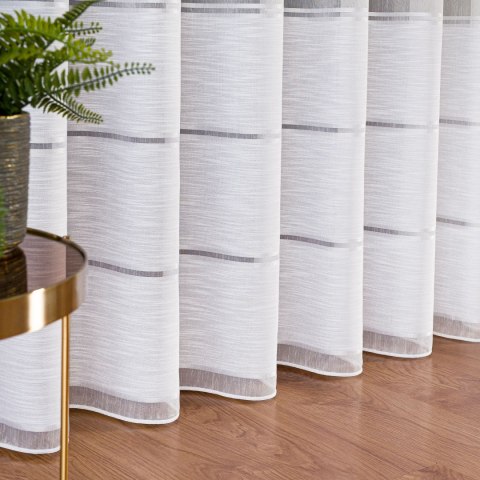 Firanka fantazyjna z ołowianką, wysokość 300cm, kolor 008 biały 001834/OLO/008/000300/1