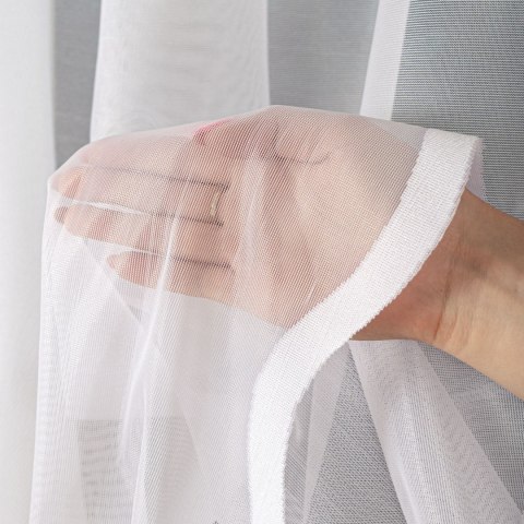 Firanka żakardowa, wysokość 140cm, kolor 001 biały 023456/000/001/000140/1