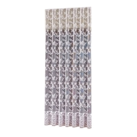 Firanka żakardowa ze wzorem po całości, wysokość 280cm, kolor 001 biały 018631/000/001/280000/1