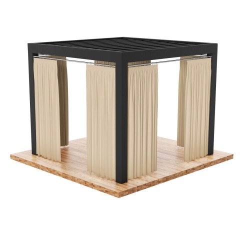 GARDENIA Tkanina dekoracyjna, szerokość 150 cm, kolor 002 ciemny kremowy TD0025/TDW/002/150000/1