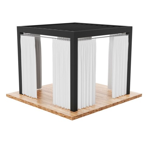 GARDENIA Tkanina dekoracyjna, szerokość 150cm, kolor 050 biały TD0025/TDW/050/150000/1