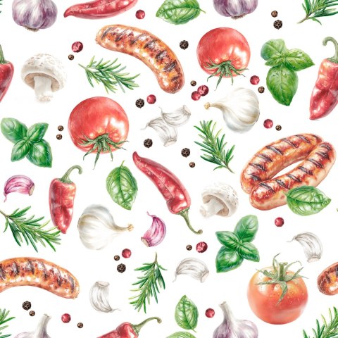 GRILOWA UCZTA Tkanina dekoracyjna NINA WODOODPORNA, 160cm, kolor 003 czerwony D00418/NIW/003/160000/1