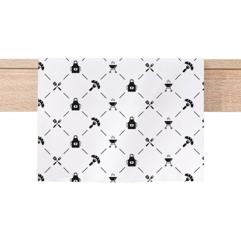 KLASYCZNY GRIL Tkanina dekoracyjna NINA WODOODPORNA, 160cm, kolor 006 czarny D00421/NIW/006/160000/1