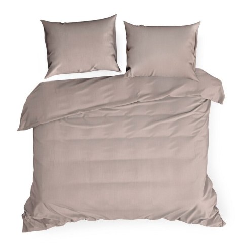 KOMPLET POŚCIELI MUSLIN 140 X 200 CM PUDROWY