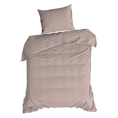 KOMPLET POŚCIELI MUSLIN 140 X 200 CM PUDROWY