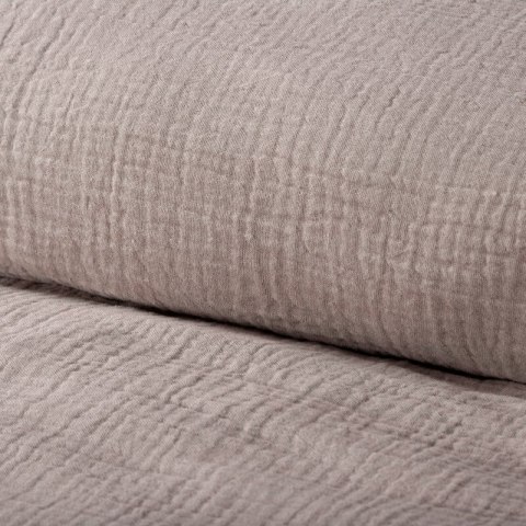 KOMPLET POŚCIELI MUSLIN 140 X 200 CM PUDROWY