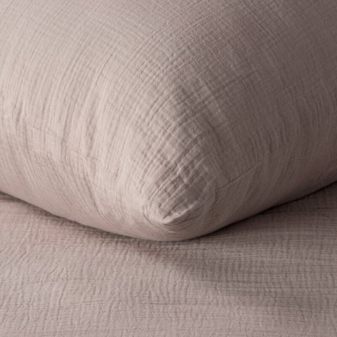 KOMPLET POŚCIELI MUSLIN 220 X 200 CM PUDROWY