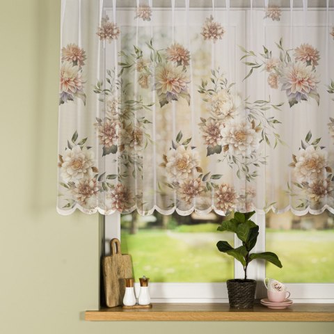 MANILA Firanka żakardowa 023456, wysokość 120cm, kolor 001 biały D00198/000/001/000120/1