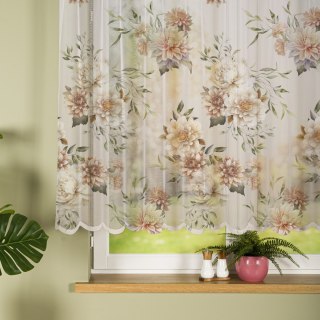 MANILA Firanka żakardowa 023456, wysokość 140cm, kolor 001 biały D00198/000/001/000140/1