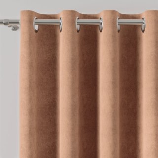 MILAS Zasłona gotowa na przelotkach, szerokość 140 x wysokość 260cm, kolor 006 kawowy MILAS0/ZGP/006/140260/1