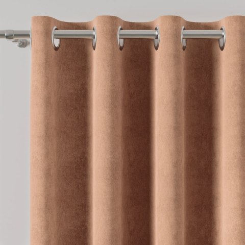 MILAS Zasłona gotowa na przelotkach, szerokość 140 x wysokość 260cm, kolor 006 kawowy MILAS0/ZGP/006/140260/1