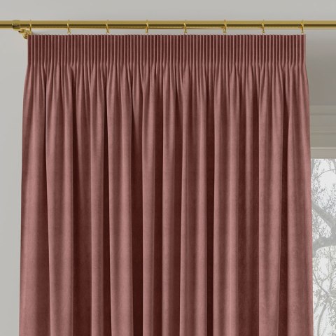 MILAS Zasłona gotowa na taśmie, szerokość 140 x wysokość 260cm, kolor 019 pudrowy różowy, ciemny MILAS0/ZGT/019/140260/1