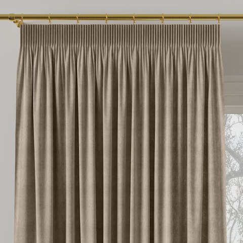 MILAS Zasłona gotowa na taśmie, szerokość 140 x wysokość 260cm, kolor 375 szarobeżowy MILAS0/ZGT/375/140260/1