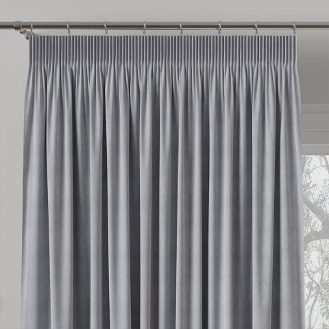 MILAS Zasłona gotowa na taśmie, szerokość 140 x wysokość 260cm, kolor 448 pastelowy szary MILAS0/ZGT/448/140260/1