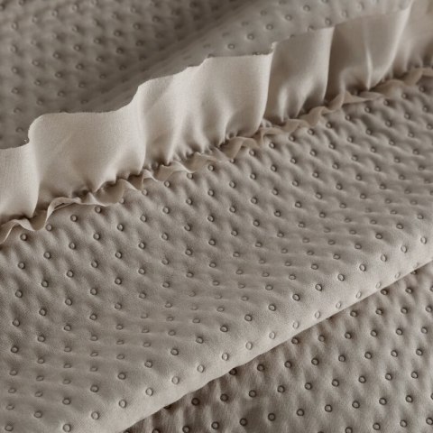 NARZUTA D91 FALBANKA 210 X 170 CM CIEMNOBEŻOWY