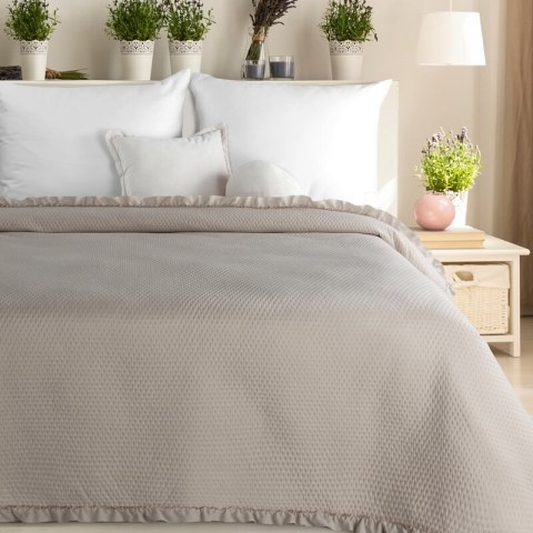 NARZUTA D91 FALBANKA 240 X 220 CM CIEMNOBEŻOWY