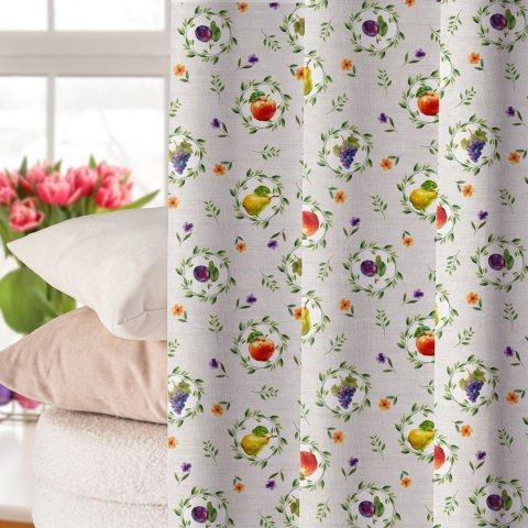 OWOCOWY GRIL Tkanina dekoracyjna NINA WODOODPORNA, 160cm, kolor 005 szaro beżowy D00424/NIW/005/160000/1