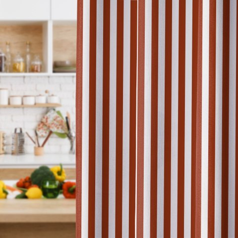 PASKI GRILOWA UCZTA Tkanina dekoracyjna NINA WODOODPORNA, 160cm, kolor 003 czerwony D00420/NIW/003/160000/1