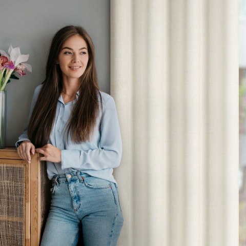 ZASŁONA GOTOWA LINDA 140 X 250 CM NATURALNY