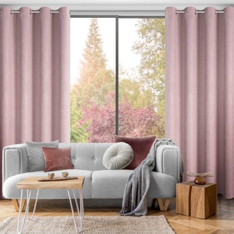 ZASŁONA GOTOWA LINDA 140 X 250 CM RÓŻOWY