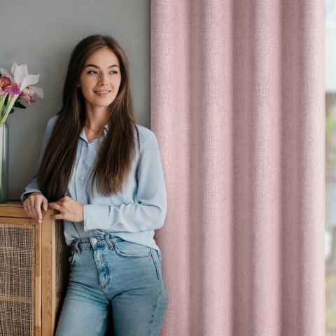 ZASŁONA GOTOWA LINDA 140 X 250 CM RÓŻOWY