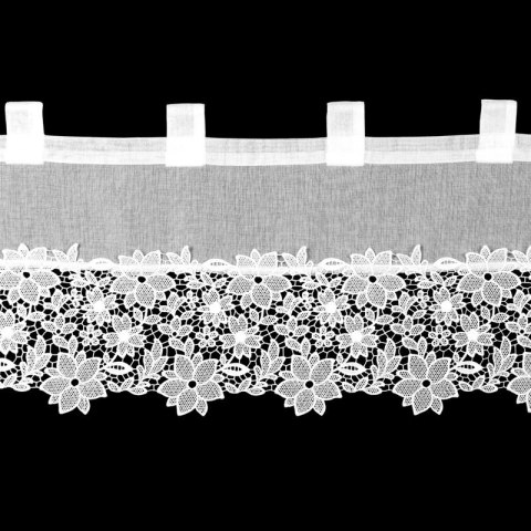 FIRANA GOTOWA ARTEMIDA NA SZELKACH 150 X 40 CM BIAŁY