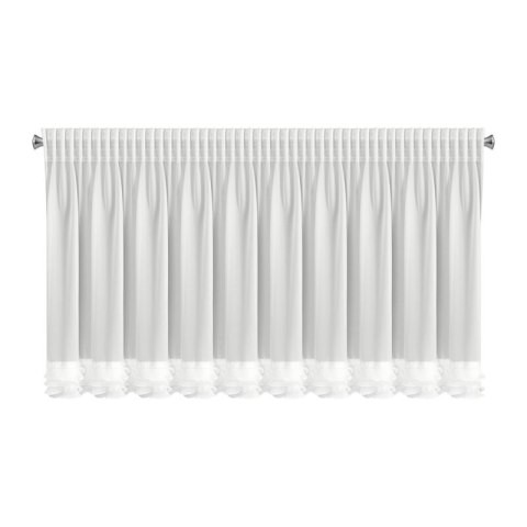 FIRANA GOTOWA LUISA NA TAŚMIE 400 X 80 CM BIAŁY