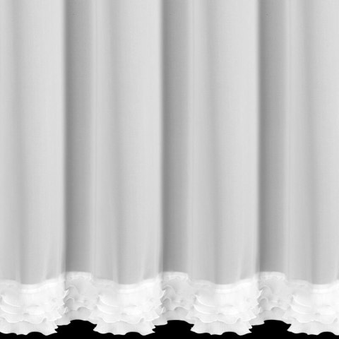 FIRANA GOTOWA LUISA NA TAŚMIE 400 X 80 CM BIAŁY