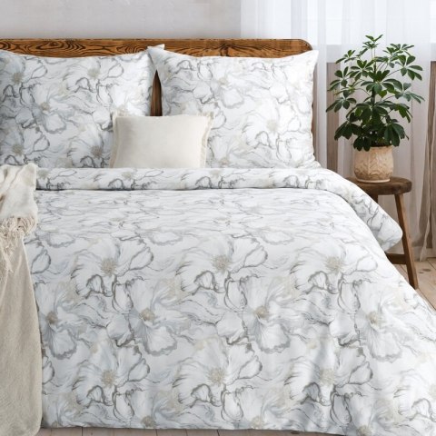 KOMPLET POŚCIELI SATYNOWEJ LISA 140 X 200 CM KREMOWY