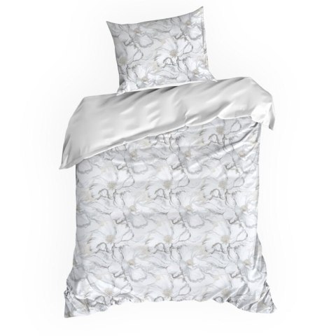 KOMPLET POŚCIELI SATYNOWEJ LISA 140 X 200 CM KREMOWY