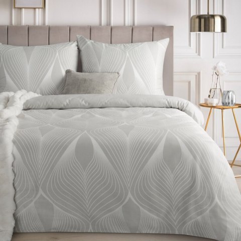 KOMPLET POŚCIELI SATYNOWEJ SPRING 88 140 X 200 CM JASNOSZARY