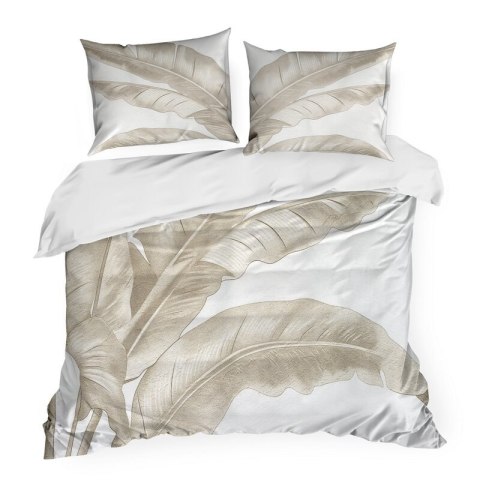 KOMPLET POŚCIELI SATYNOWEJ SPRING102 140 X 200 CM CIEMNOBEŻOWY