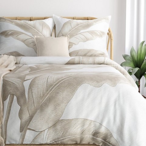 KOMPLET POŚCIELI SATYNOWEJ SPRING102 160 X 200 CM CIEMNOBEŻOWY