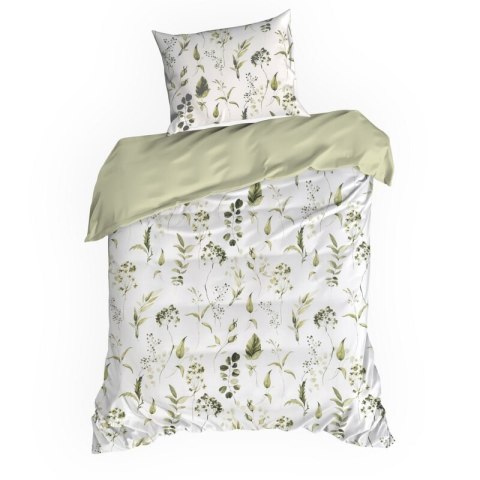 KOMPLET POŚCIELI SATYNOWEJ SPRING105 140 X 200 CM OLIWKOWY
