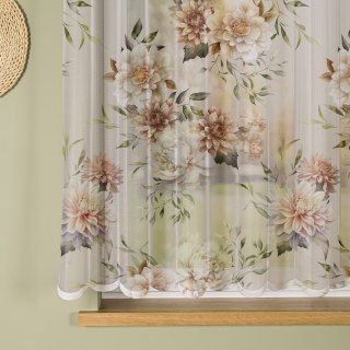 MANILA Firanka żakardowa 023456, wysokość 160cm, kolor 001 biały D00198/000/001/000160/1