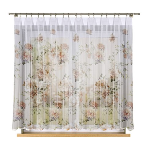 MANILA Firanka żakardowa 023456, wysokość 160cm, kolor 001 biały D00198/000/001/000160/1