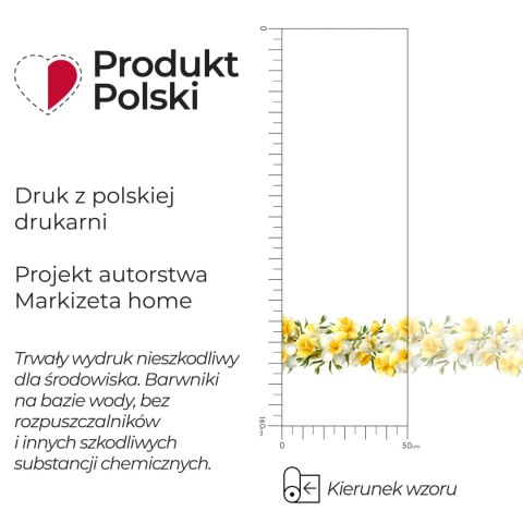 ŻONKILE Firanka żakardowa 023456, wysokość 160cm, kolor 008 żółty D00428/000/008/000160/1