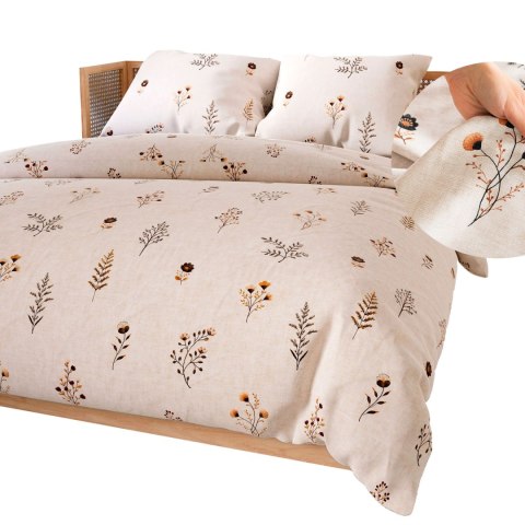 DUSORIA Komplet pościeli z bawełny satynowej 220x200cm 100112/SAT/000/220200/1